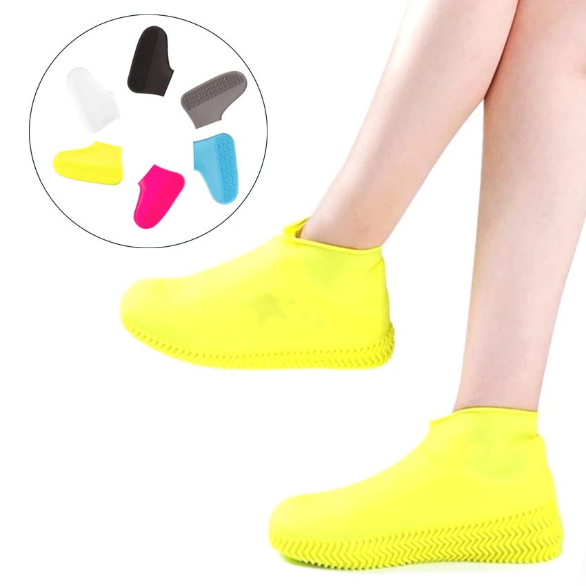 Waterproof Shoe Covers Galoshes for Women Men Kids Thickened and Non-Slip Shoes Covers Rain Snow Boot Covers Women and Men Cycling Shoe Covers 