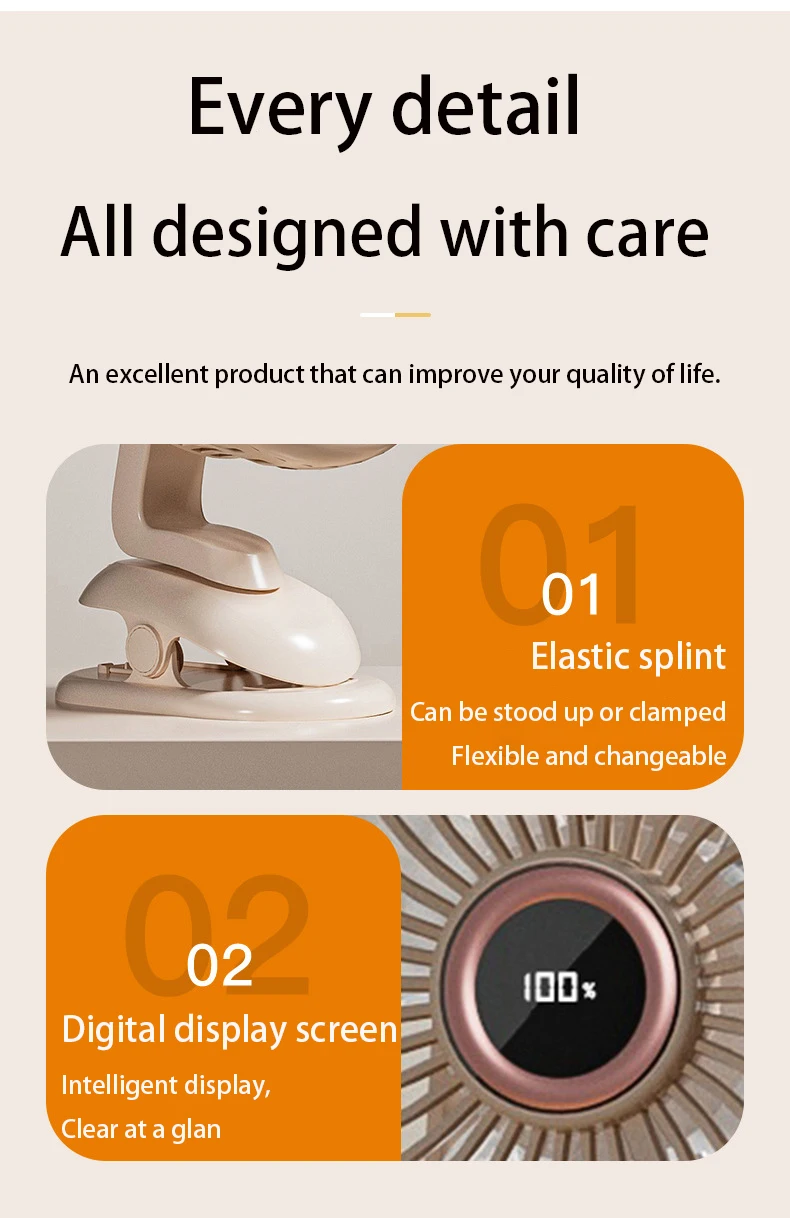 Control Portable Mini Fan, 2400mah, 5V, 5W - detail 28