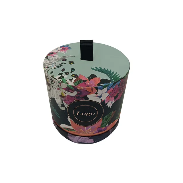 Cylindrical patterned aromatherapy gift box, customized logo and outer color