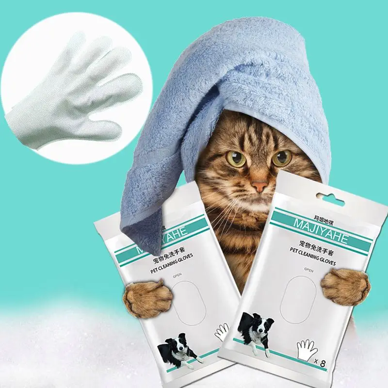 cat shower gloves