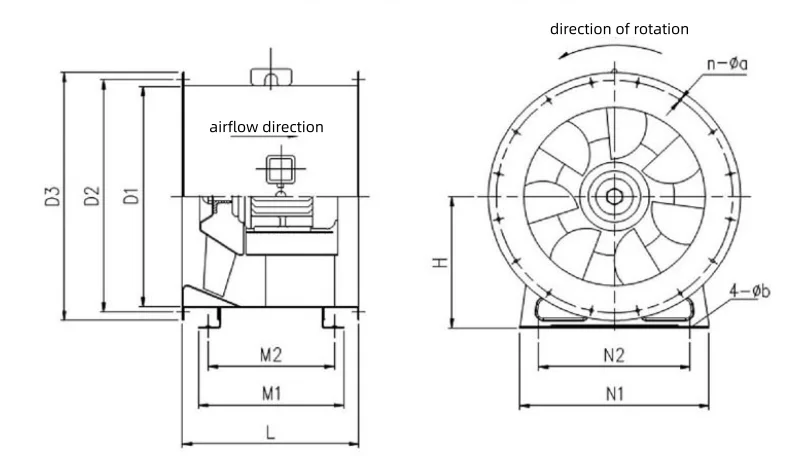 Mixed Flow Fan, 220V-480V, Electric - detail 28