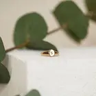 Letter ZOLA Jewelry Custom Signet Rings Letter S Gold Plated Signet Ring For Woman