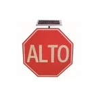 Diamond Hot Sale Solar Warning LED Diamond Grade Film Construction Traffic Signs For Highway