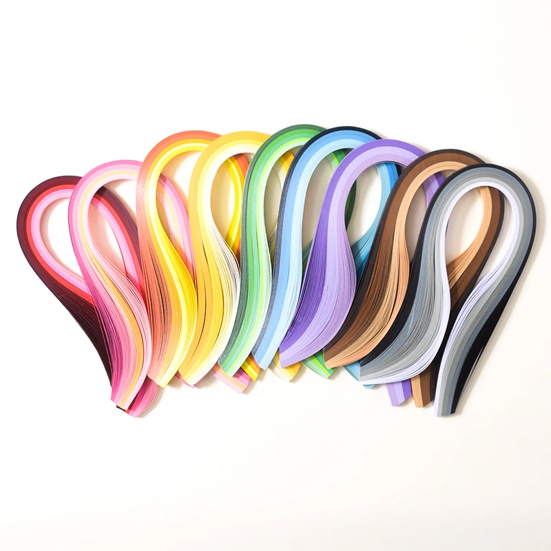120 Stripes Quilling Paper 5mm Width Solid Color Origami Paper DIY Hand Crafts,11 