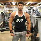 Tank Top 2021 Summer Black Tank Top Men Sexy Stringer Gym Muscle Sport Mens Vests