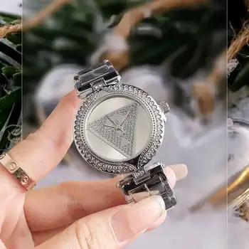 mayorista de relojes sin marca Stylish women watch Japan 2035 movement quartz watch Diamond Women's Stainless Steel Band Watch