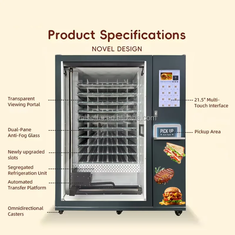 product factory direct smart hot food vending machine 24 hours self service 215 inch touch screen fully automatic commercial fast meal-3
