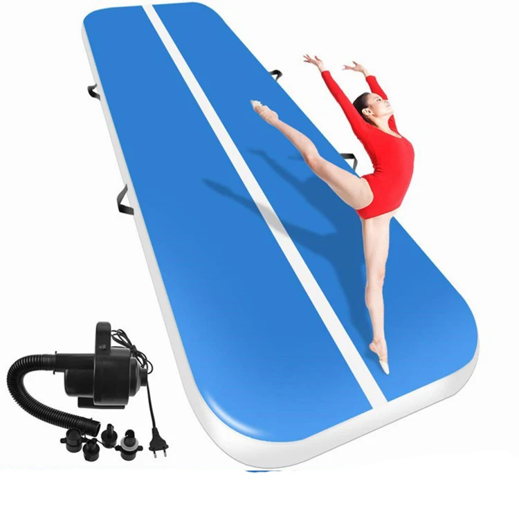 3M 4M 5M 6M Inflatable Gymnastic Air Mat Traning Yoga Tumbling Mats w/Pump 