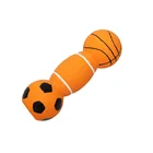 Toy Pet Toys Thinkerpet Soft Latex Squeak Dumbbell Dog Toy Pet Toys Football And Basketball Shaped