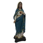 Craft Heart Wholesale Custom Resin Religious Craft Sacred Heart Mary Statue