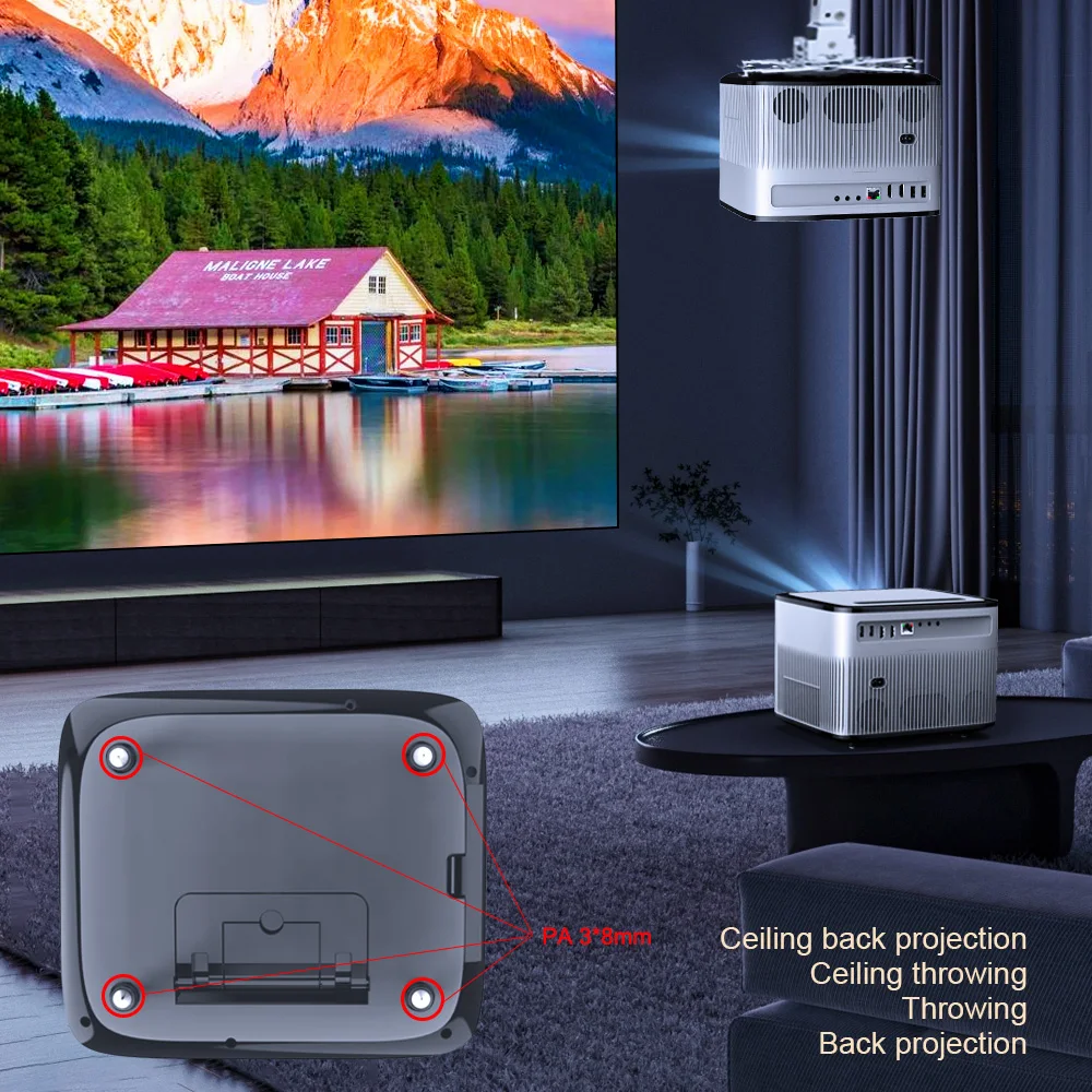 Progaga Pg550w Projector Auto Focus Keystone Full Hd 1080p 2k 4k