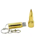 Stick Metal Bullet Shape USB Flash Drive USB 2.0 4~128GB Pendrive 16GB Memory/U Stick 8GB Gold And Silver Color