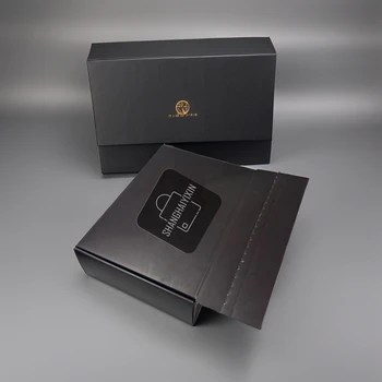 Wholesale Hot Sale Black Packaging Chocolate Paper Tear Shipping Bags For Gift Box