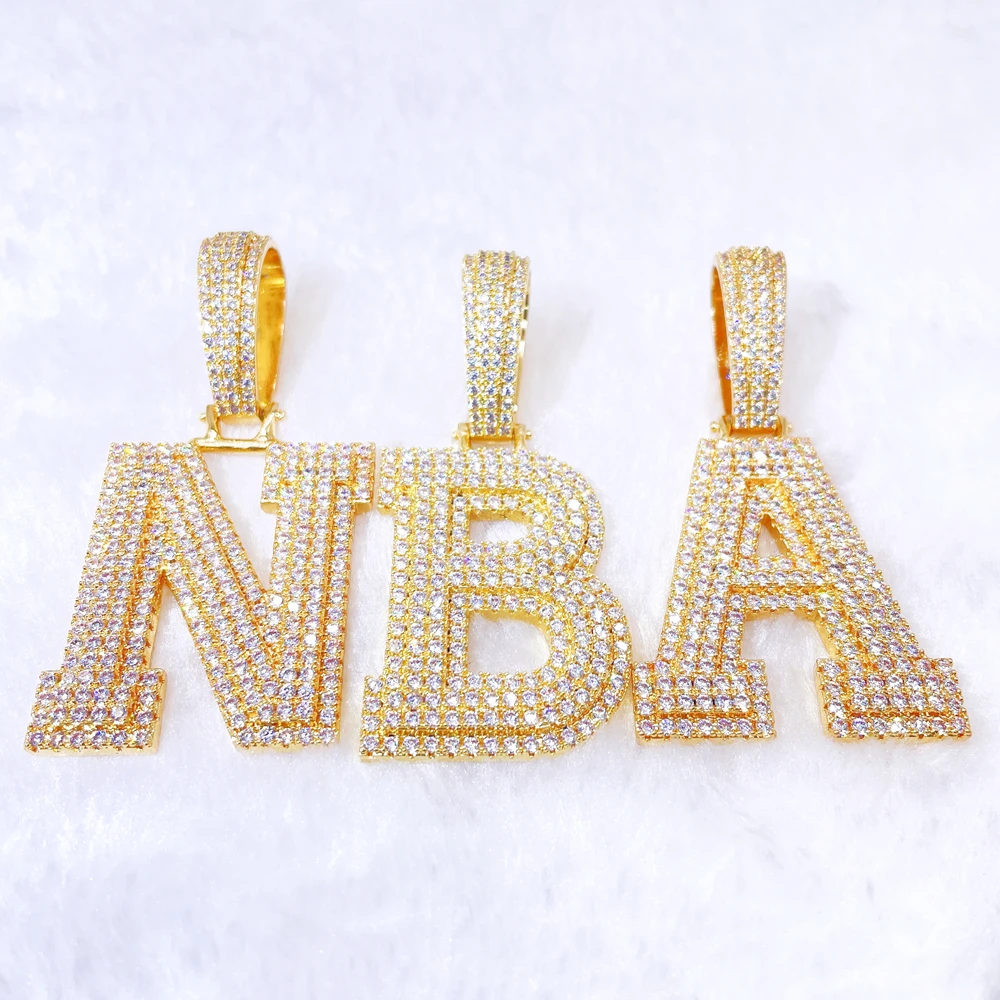 10k gold letter charms