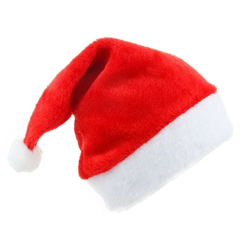 Cheap Stocked Good Quality Christmas Hat Xmas Party Hats Holiday for Adults Kids Unisex Santa Hat For Party Supplies