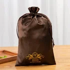 Satin Bag Satin Satin Bag Custom Logo Silk Satin Drawstring Bag Wholesale Satin Hair Bag