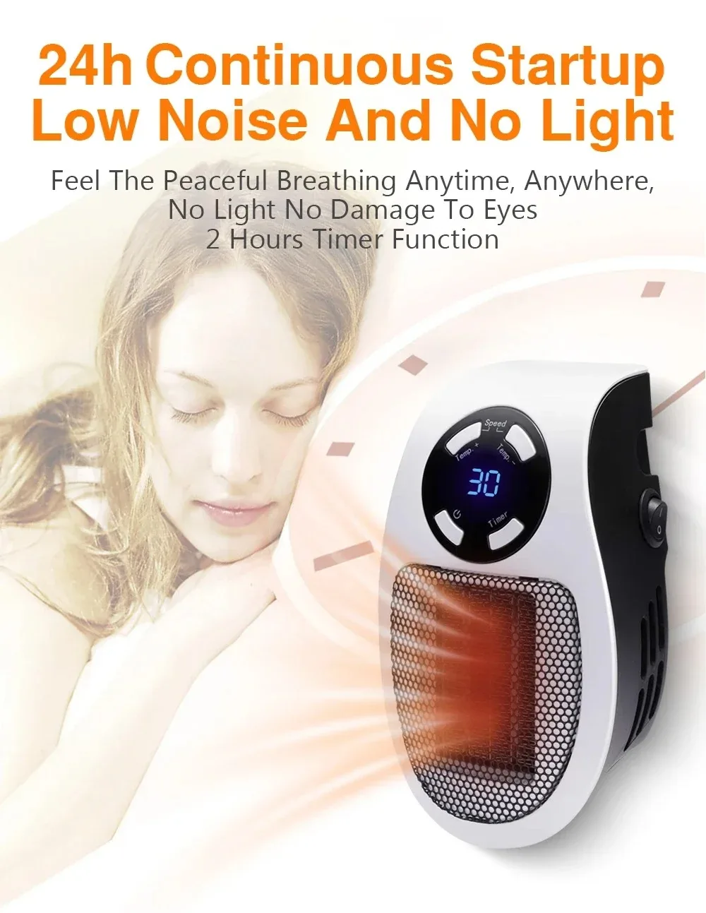 Portable Heater, 350W, Wall - detail 4