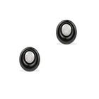 Earrings Fashion Black Ceramic Stud Earrings 925 Sterling Silver Earrings For Women