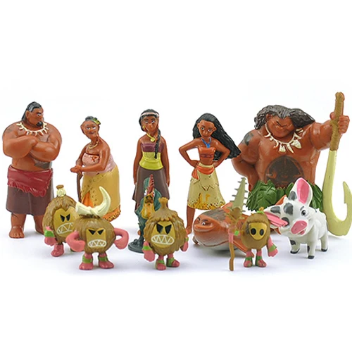 12pcs/set Movie Moana Action Figure For Adult And Kid Cake Toppers Birthday  - Buy Moana Toy,Adult Cartoon Movies,Collection Model Product on 