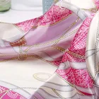 Silk Scarf Printing Good Quality Summer Fashion Print Sunscreen Shawl Women Silk Satin Scarf