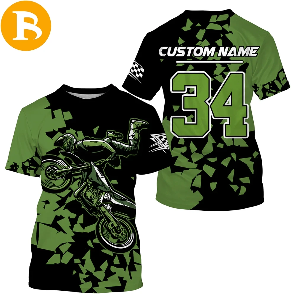 Women Mx Jersey Breathable Motocross Shirts MTB Road Wear Bike Gym Sports Sportswear 100% Polyester for Women Adults