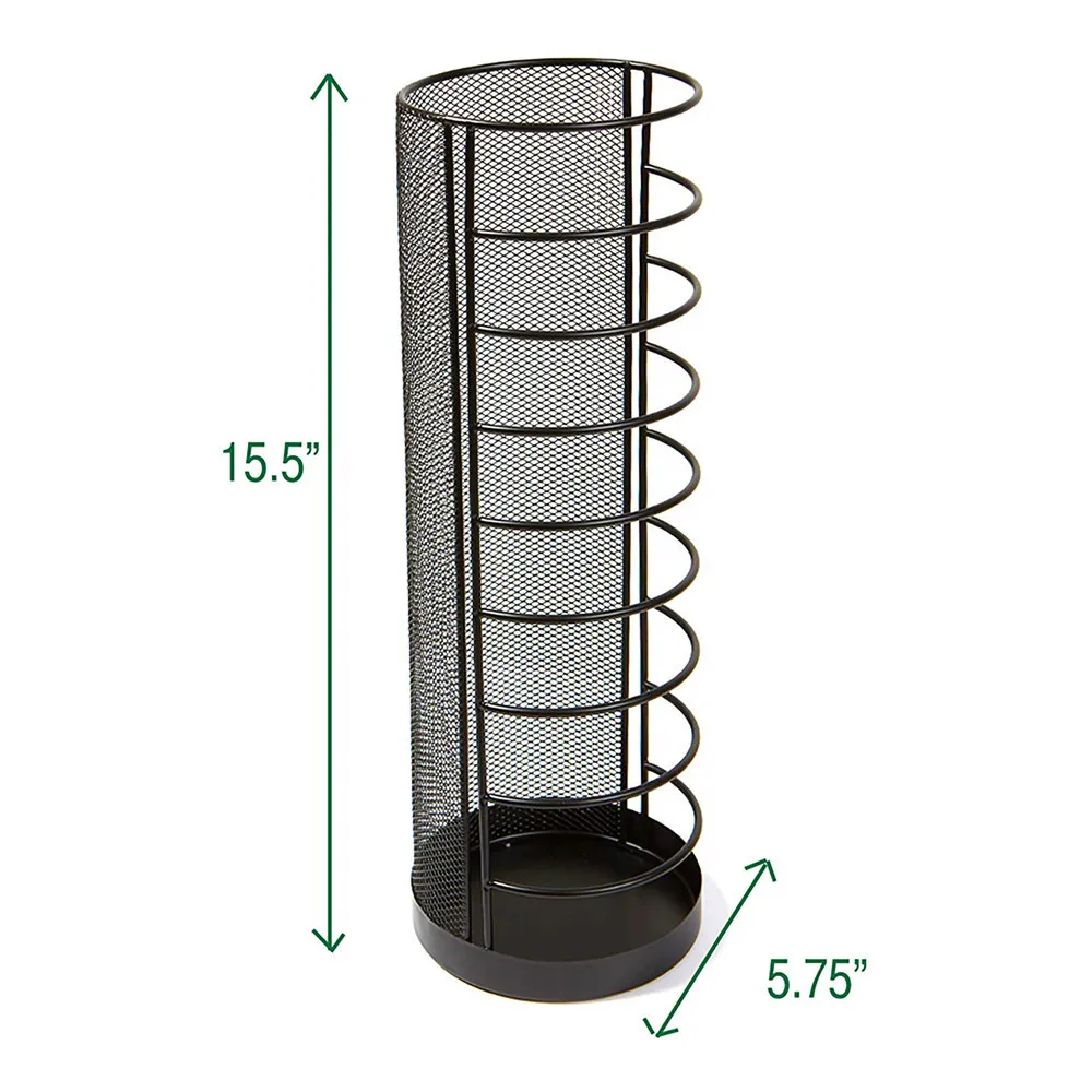 HJH545 Metal Hollow Umbrella Stand Rack Umbrella Holder Organizer Floor Umbrella Stand For Indoor Home Hallway Entryway Storage