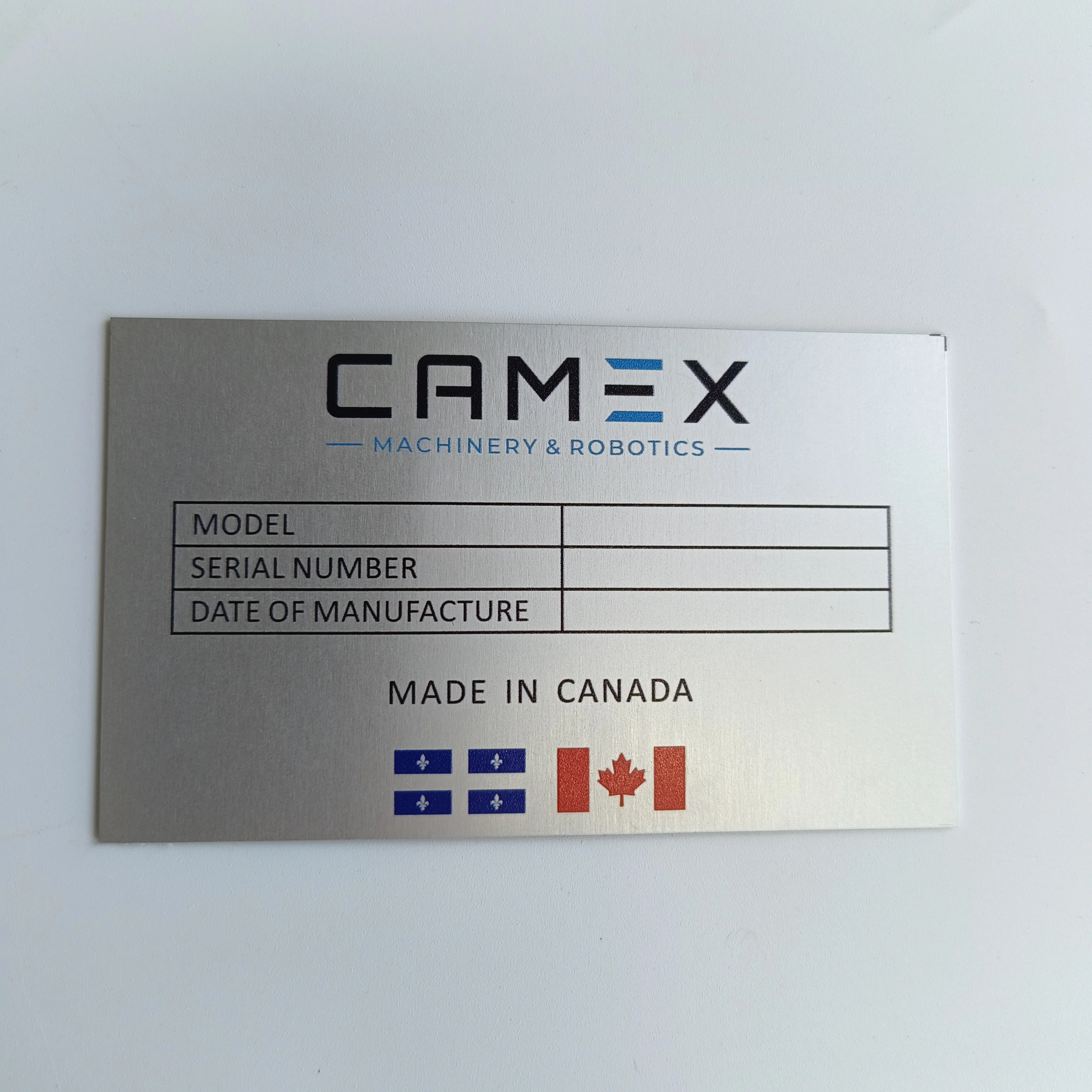 product self adhesive aluminum name plates sign anodised metal nameplate tags anodized aluminium labels291-7