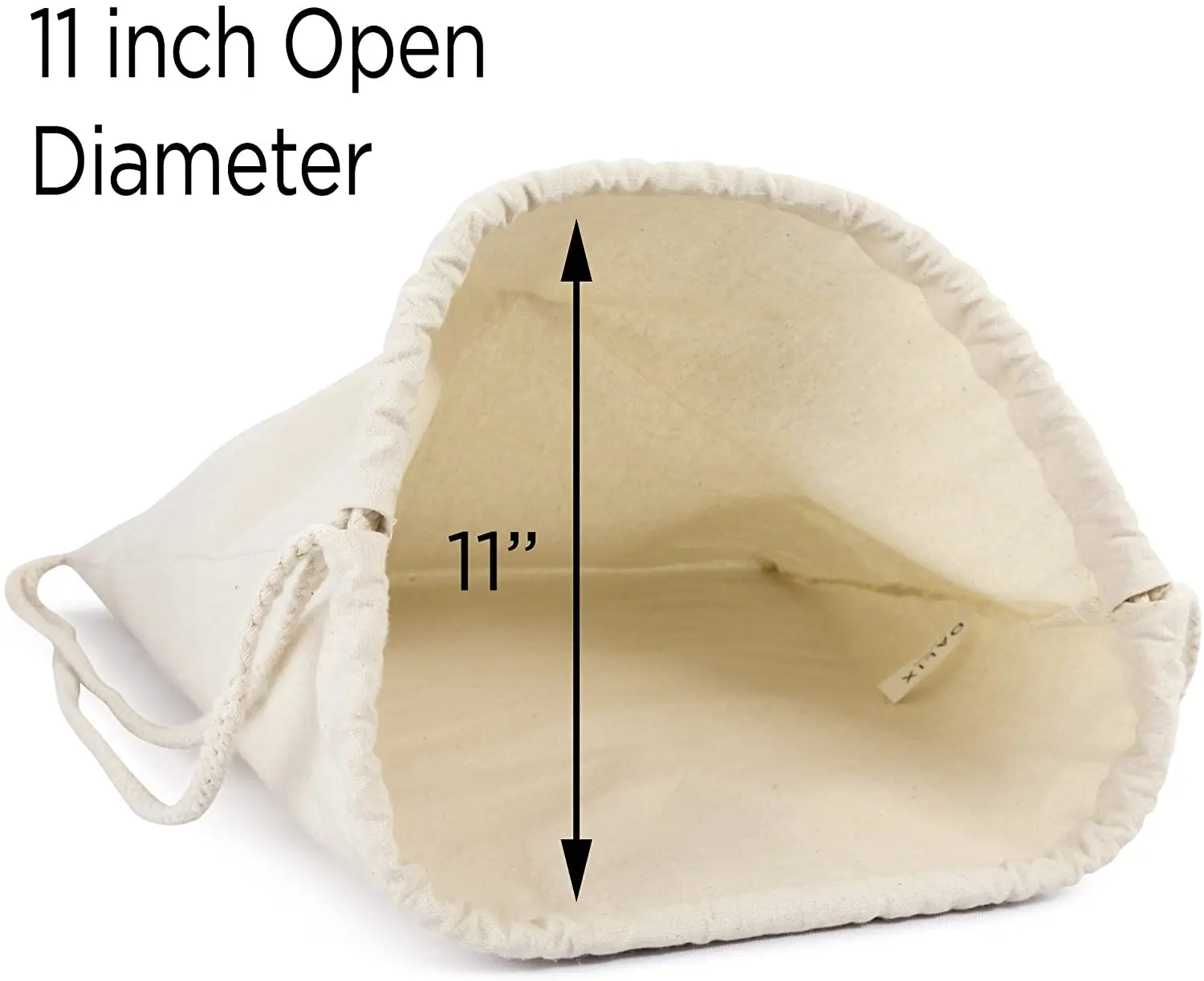 cotton protect handle bags 6oz cotton drawstring shoe bag