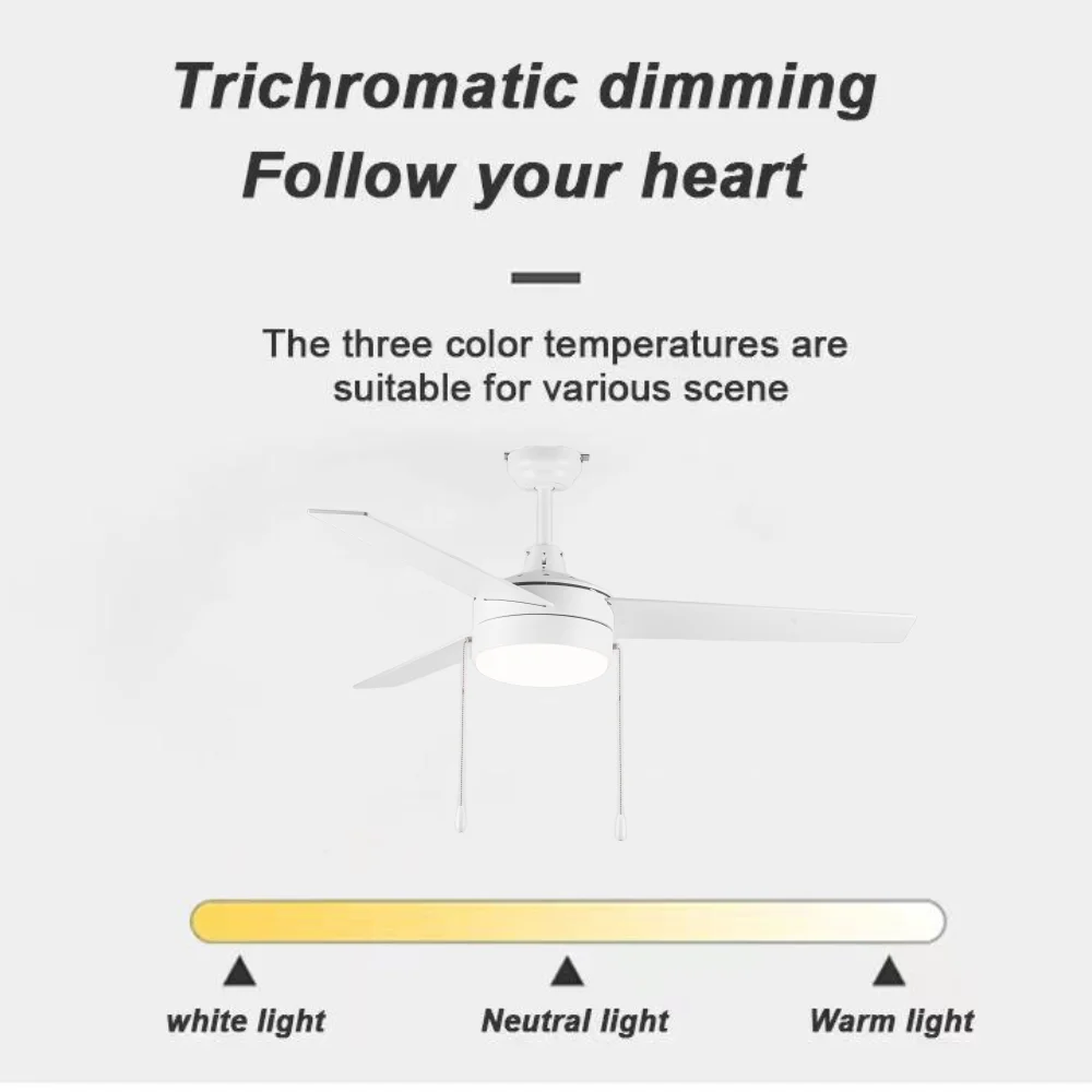 Ceiling Fan, ZS-52-17012WH, Brushless - detail 4