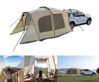 Portable Outdoor car tailgating tent sunshade tent SUV Camping Extension camping rain proof tent for car