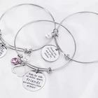 Bangles Jewelry Custom Designs Stainless Steel Charm Bracelets Bangles Luxury Love Pearl Religious Craft Jewelry Bracelet