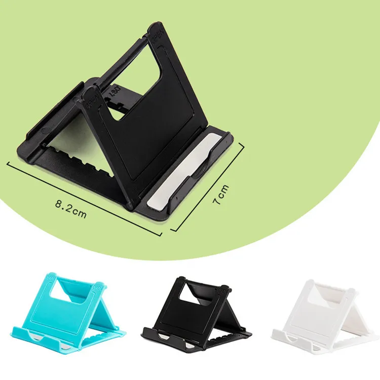 Universal Plastic Cell Phone Stand Portable Adjustable Foldable Desktop 