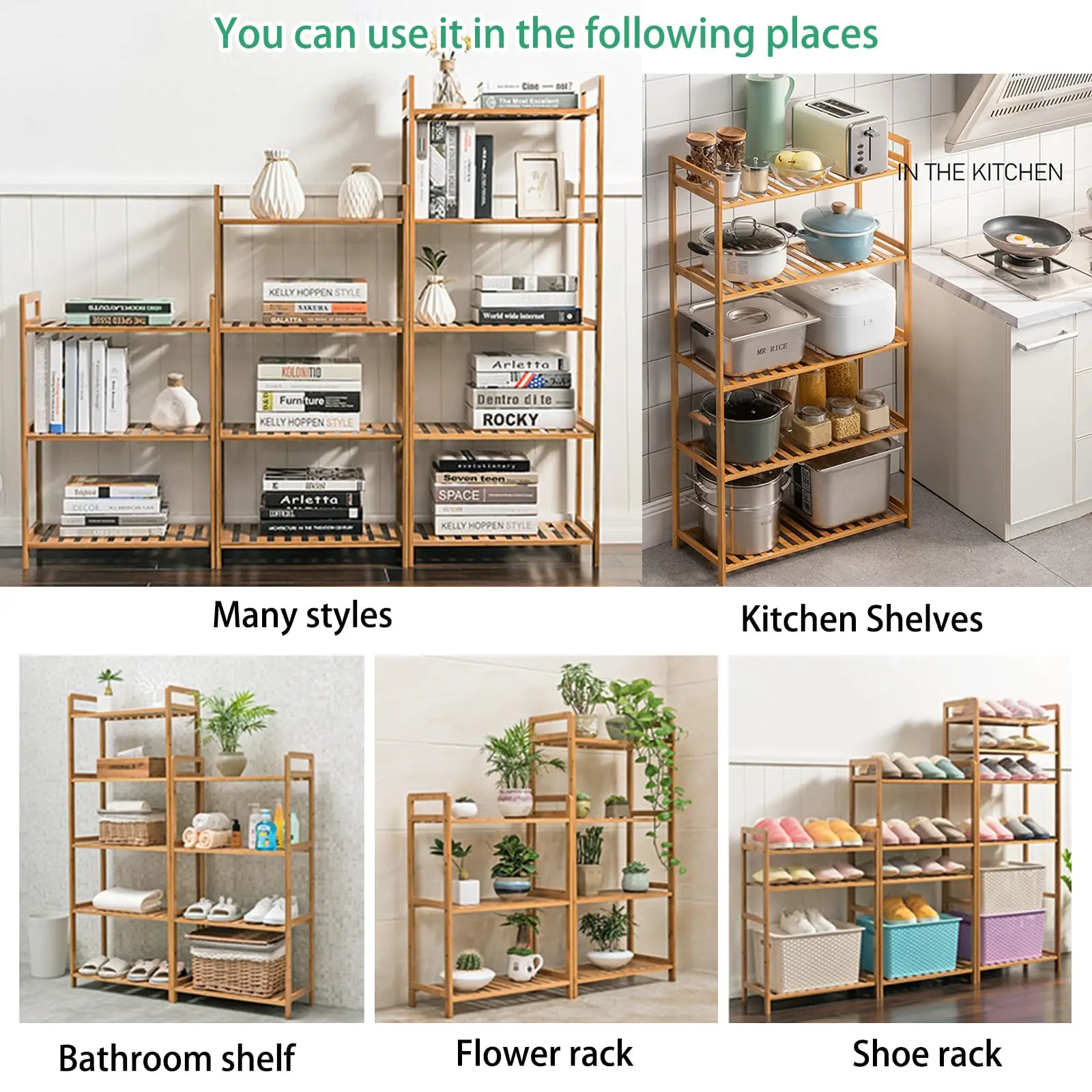 product multifunctional 3 layer bamboo modern sustainable waterproof storage rack for bathrooms kitchens living rooms offices-13