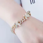Iced Out Lad Diaomond 18k Gold Plated Charm Butterfly Bracelet Jewelry For Men Women