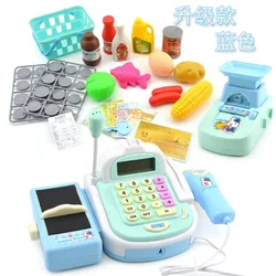 New Product Cash Register Pos Machine Pretend Play Plastic Educational Toy Set For Kids