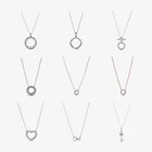 Sterling Silver Wholesale New Arrival Pandora Logo Sterling Silver 925 Necklace For Women