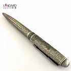 Pen Oem Design Pen Shanghai Lingmo Personalized Antique Silver Ball Pen OEM Logo Custom Design Ballpoint Pen