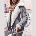 Coat Motorcycle Zipper Deerskin Velvet And Lamb Wool Coat Women's Lapel Fur Granular Velvet Coat Jacket