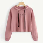 Dye Hoodies Women Crew Neck Sweatshirt Tie Dye Crop Top Hoodies