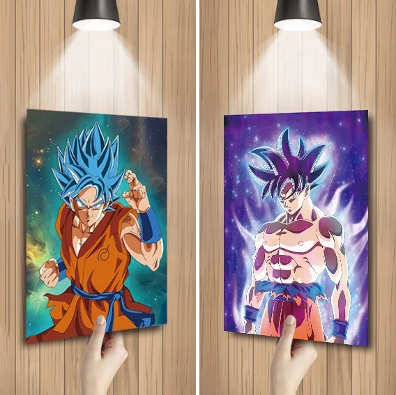 Dragon Ball Z Goku Anime 3d Art Painting Cartoon 3d Wallpaper Customize 3d  Lenticular Filp Wall Art Painting 3d Wall Decor - Buy 3d Lenticular Filp  Picture,3d Art Painting,3d Goku Poster Product