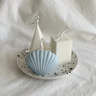 Sea Shell Shells Candle Low MOQ Smokeless Pouring Natural Cute SeaShell Sea Shell Candle
