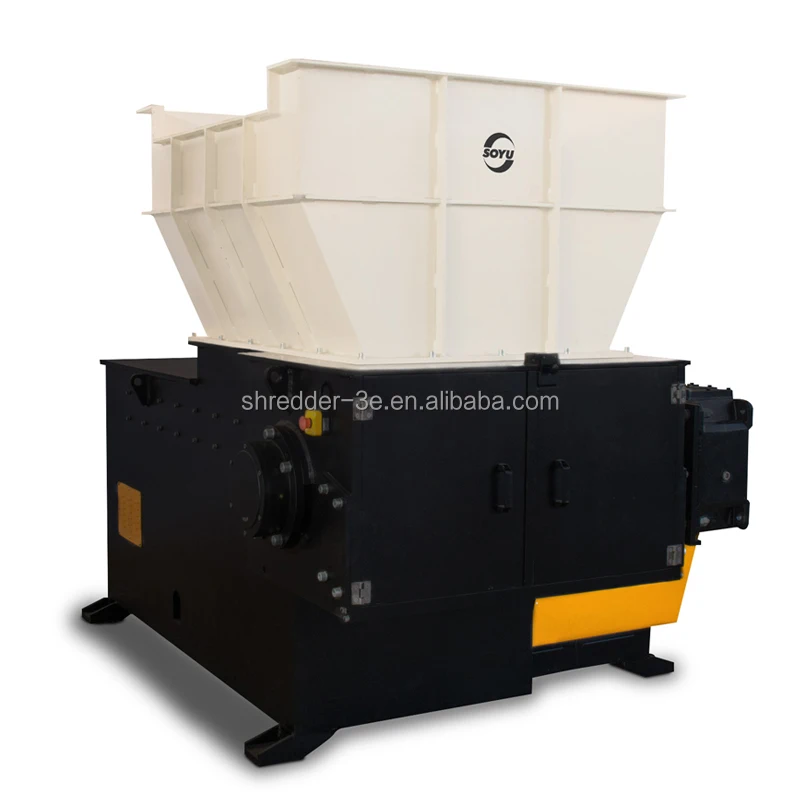 Heavy Duty Single Shaft Shredder Plastic Wood Metal Glass Single Shaft