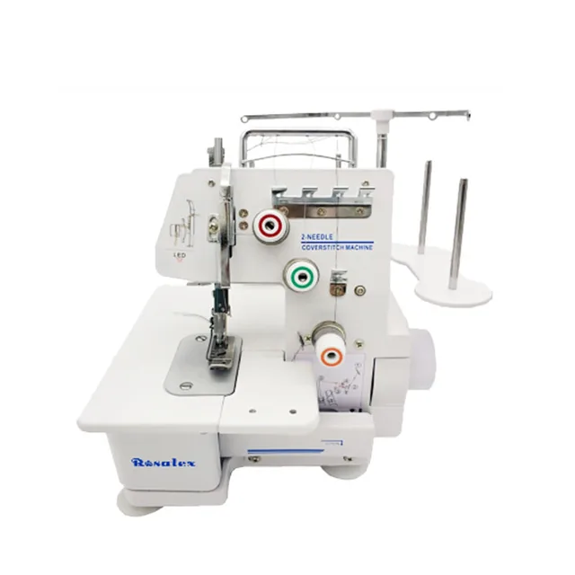 Rosatex 757s 122w Household Double Needle Three-Thread Interlock Sewing Machine