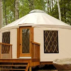 Tent Canvas Fabric Yurt Tent Prefabricated Tent Flooring Modern Luxury Mongolia Yurt