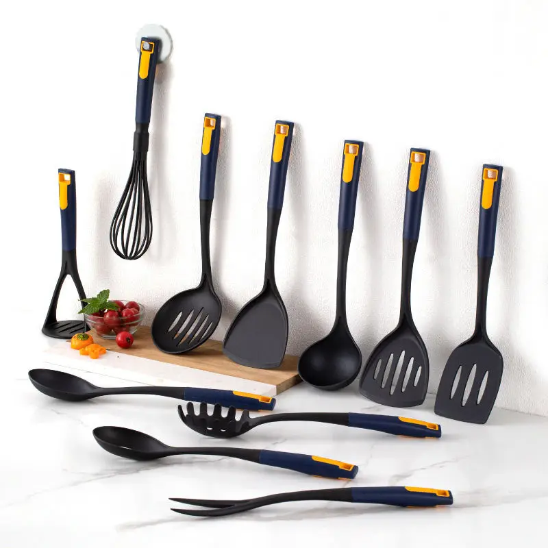 11PCS Non-Stick Cooking Utensils Spatula Soup Spoon Cookware Set Nylon Kitchen Utensil Set for Kitchen Accessories