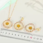 Jewelry Initial Handmade Pressed Flowers Earring Dry Flower Earrings For Women Jewelry