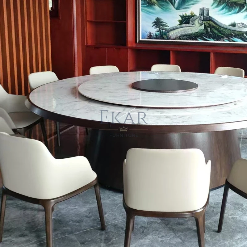 product horizon executive dining table commercial grade electric induction dining table for luxury villas and hotels-3