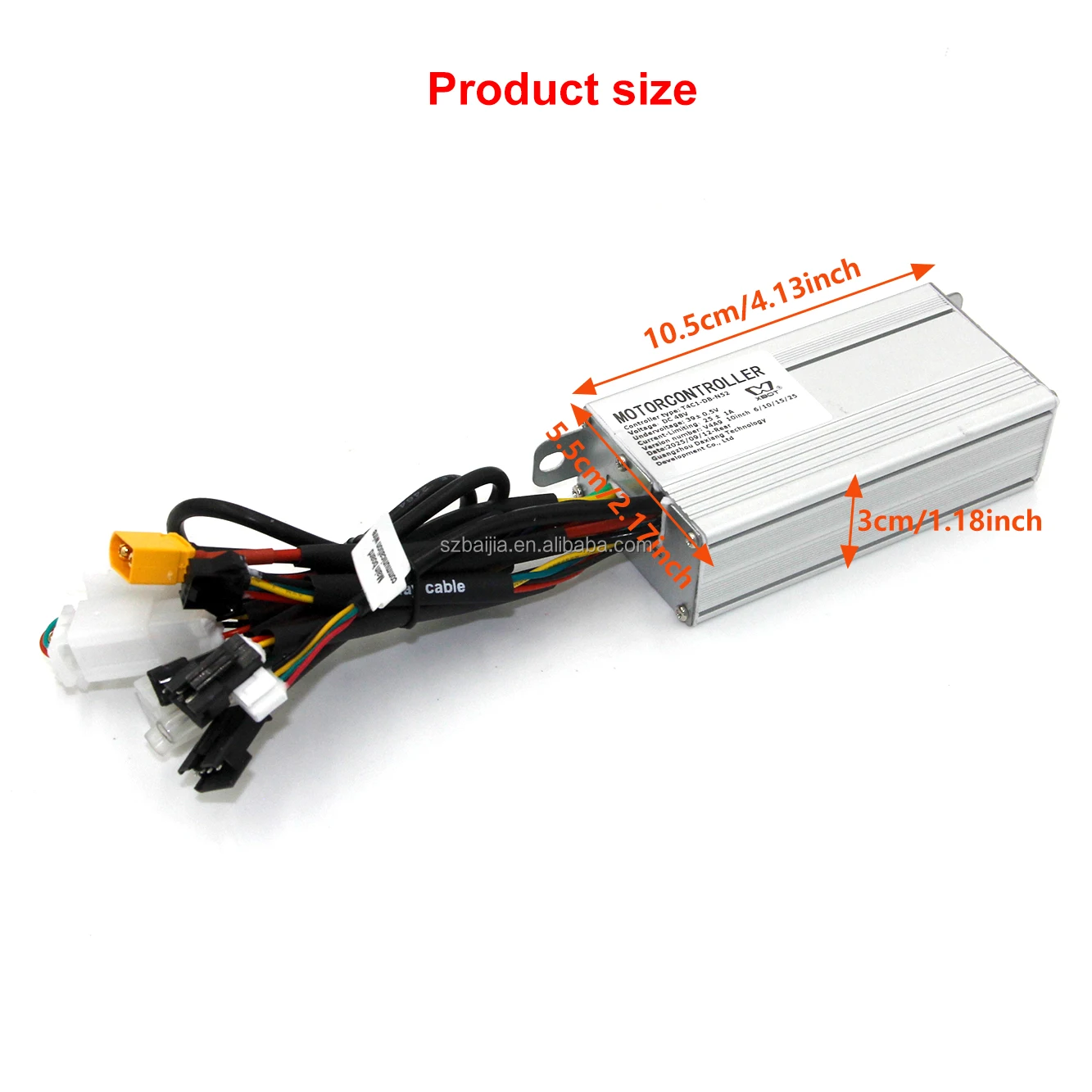 T4C1-DB-N52 48V 25A Brushless Motor Controller for 10 Inch 6/10/15/25 Scooter Accessories