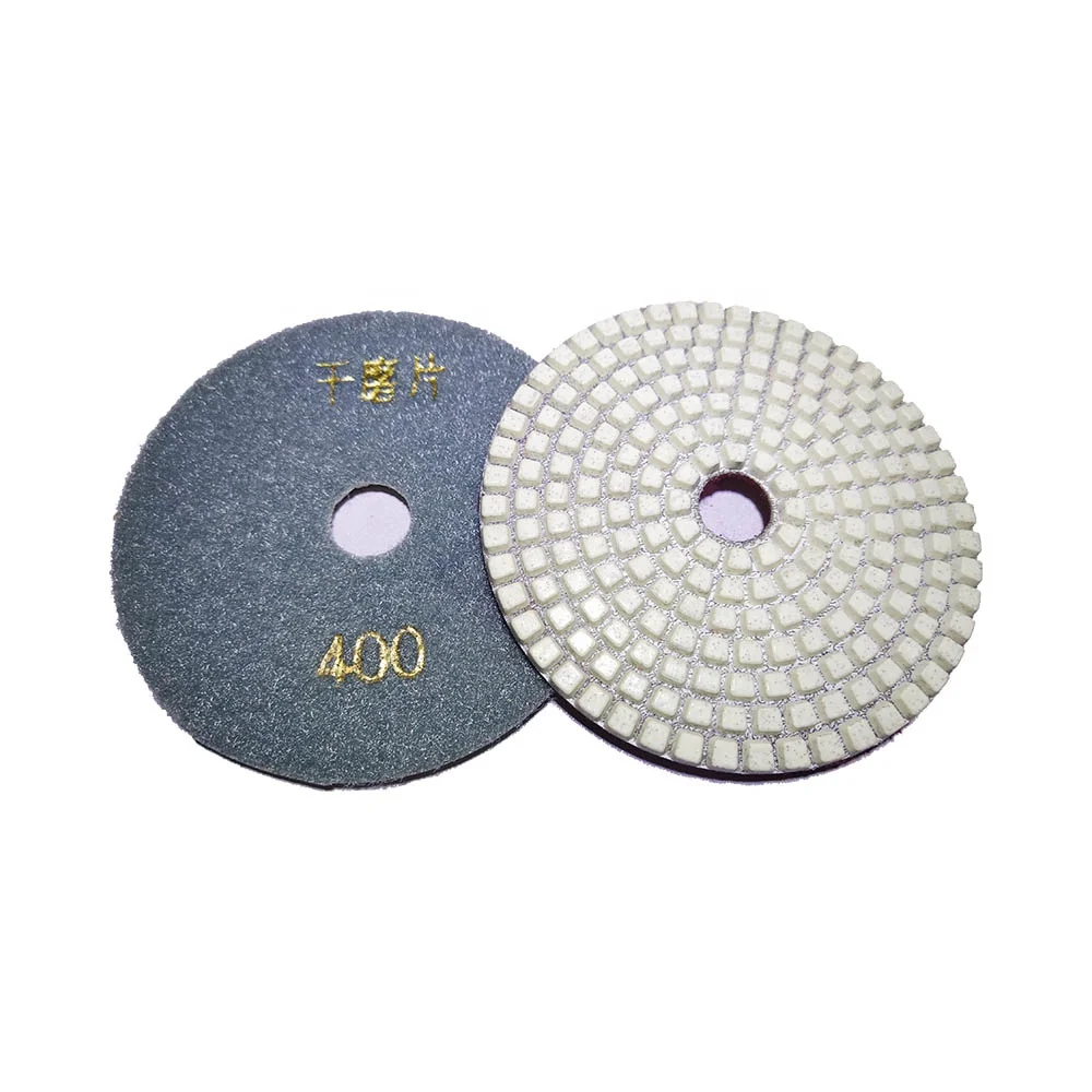 4" Dry Diamond Polishing Pads Resin Grinding Disc Granite Concrete Marble Stone 