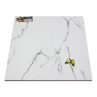 Floor Ceramic Custom White Volakas Marble Polished Glazed 60x60 Floor Ceramic Porcelain Tile